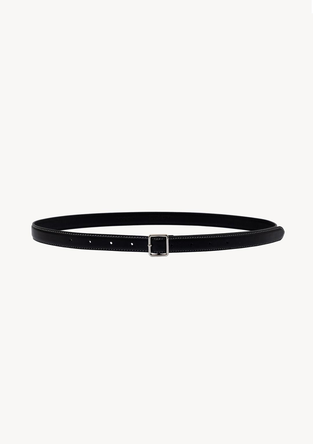 Slim Stitch Belt in Black