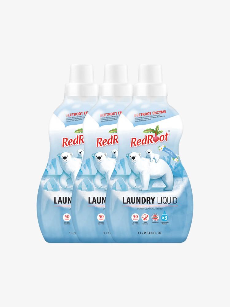 레드루트 유아 아기 세탁세제 머스크플로랄 1L 3개