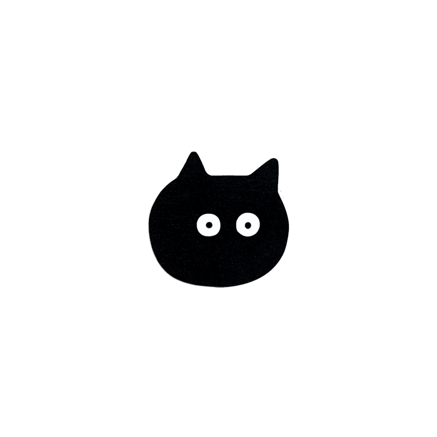 Black Cat Magnet