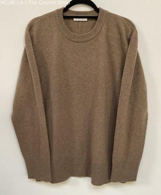 The Row Hibem 여성 브라운 캐시미어 풀오버 스웨터 사이즈 L Made in Italy