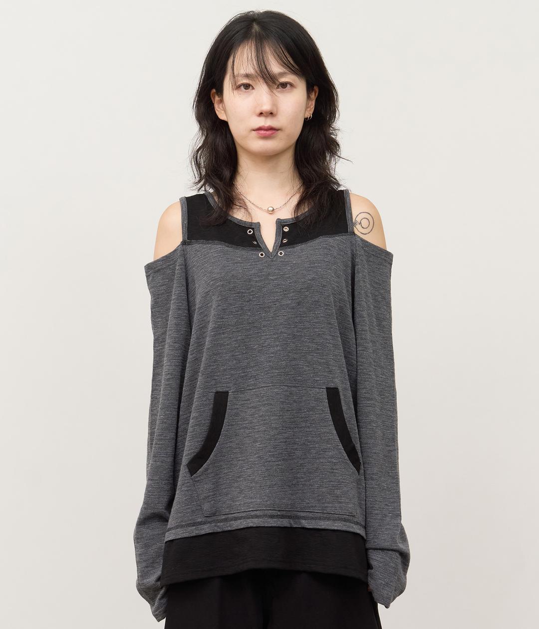 (W) Off Slub Top (2color)