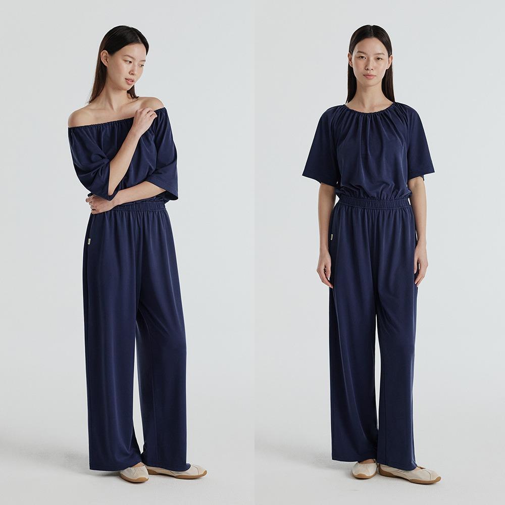 반다 샌드 셔링 점프수트 [이청아 착용]