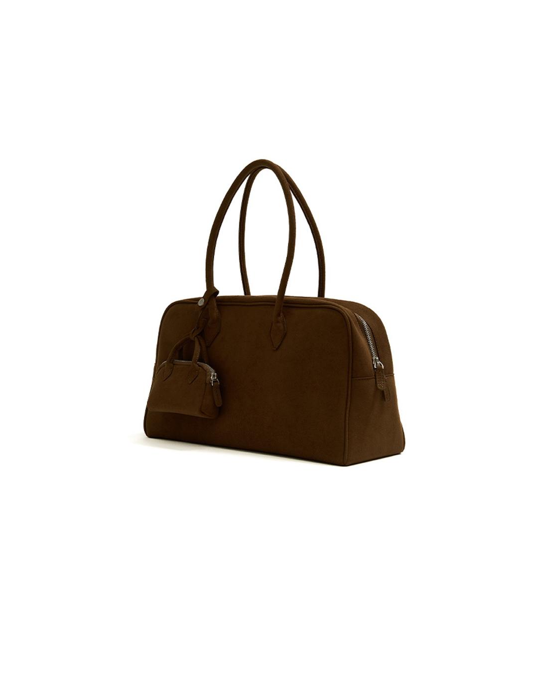 [10/8일 순차배송] Suede Hug Bag [BROWN]