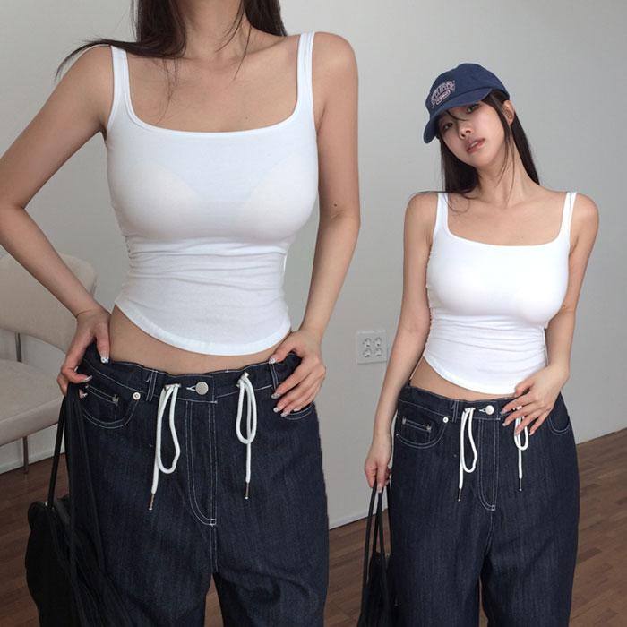 헤브닝 스퀘어넥 나시[캡내장]