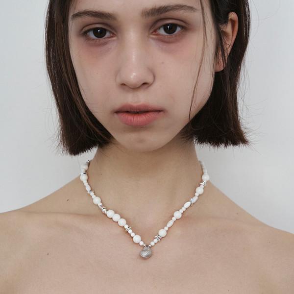 SILVER OCEAN NECKLACE(2 COLOR)