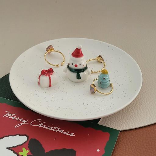 🎄당일배송🎄눈사람⛄️반지걸이💍