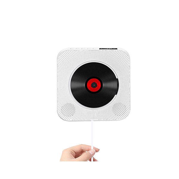 KECAG 벽걸이 CD플레이어 USB블루투스 FM라디오 화이트