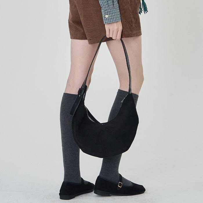 빈티지 하프문 호보백 블랙