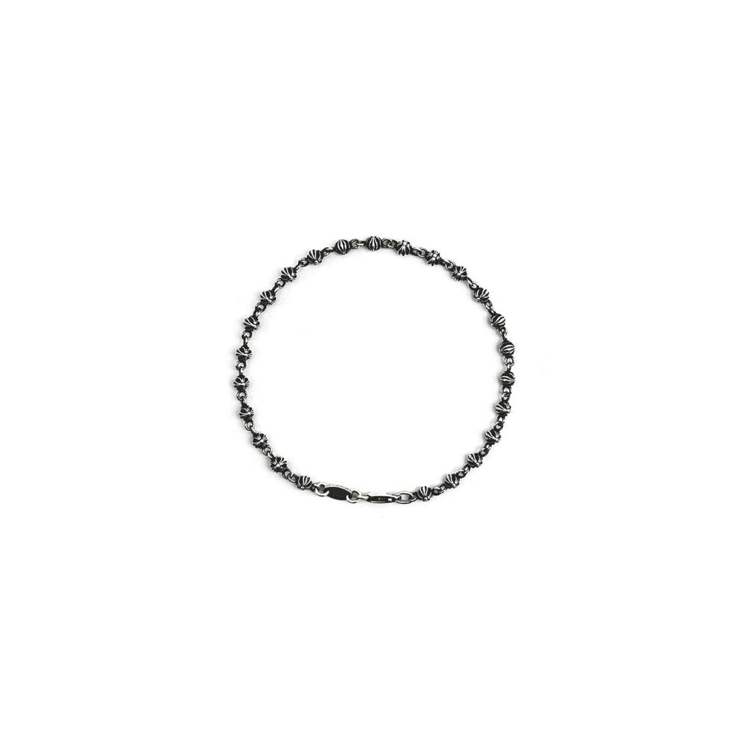 Chrome Hearts 925 Silver Cross Ball Bracelet