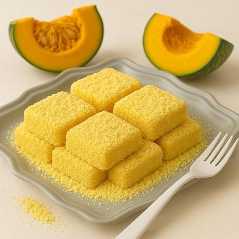 대왕 [전통] 생호박인절미 단호박 찹쌀떡 간편 간식 HACCP 인증, 50g, 20개