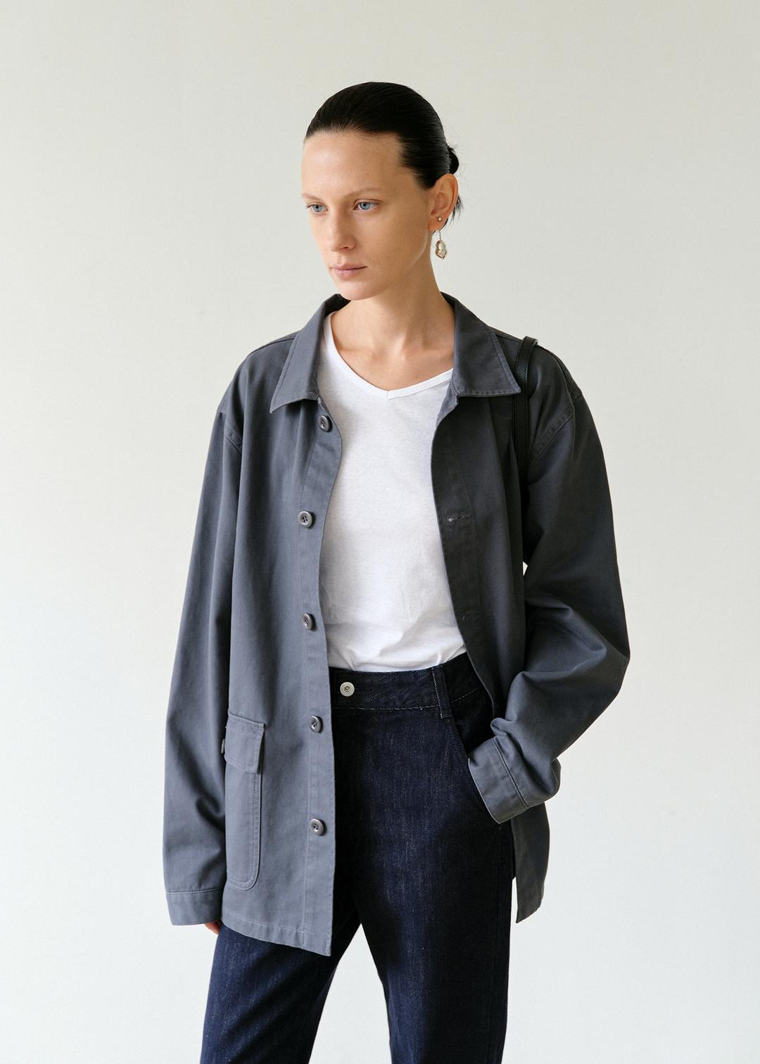 Loom Work Jacket in Mauve Gray