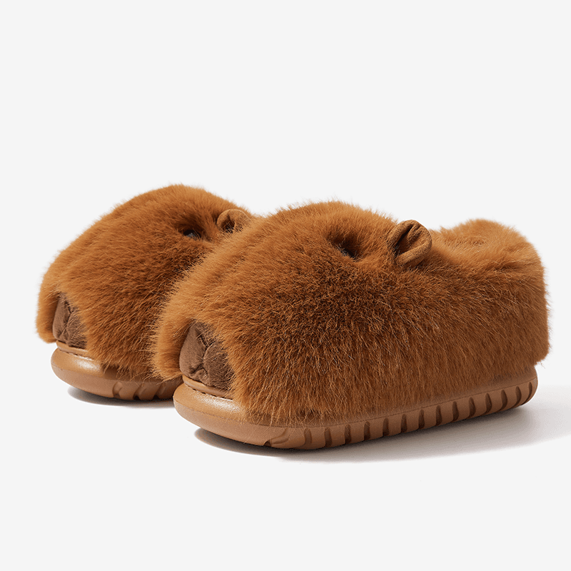 쏠띵즈 카피바라 퍼 겨울 슬리퍼