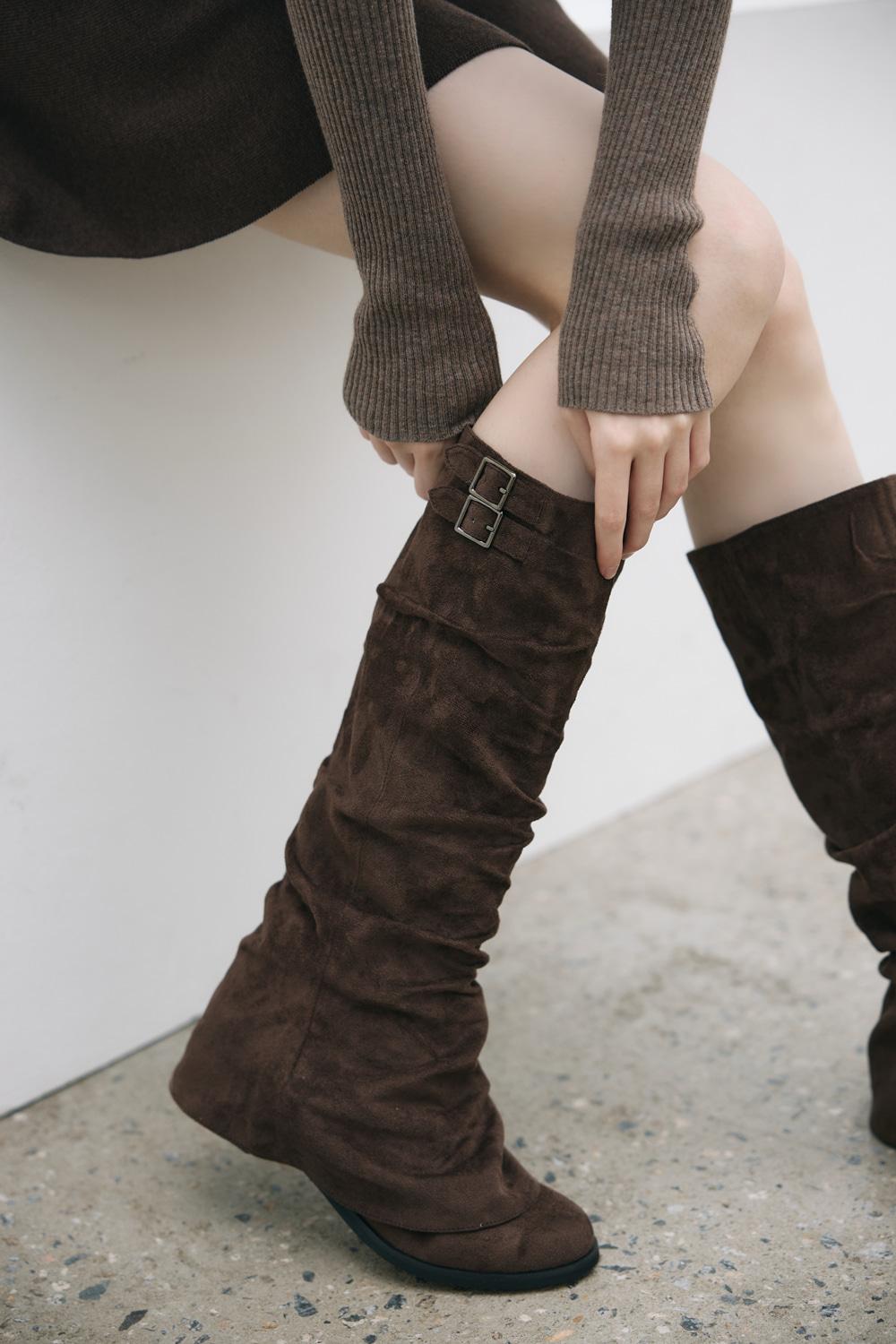 루즈 에코 스웨이드 부츠