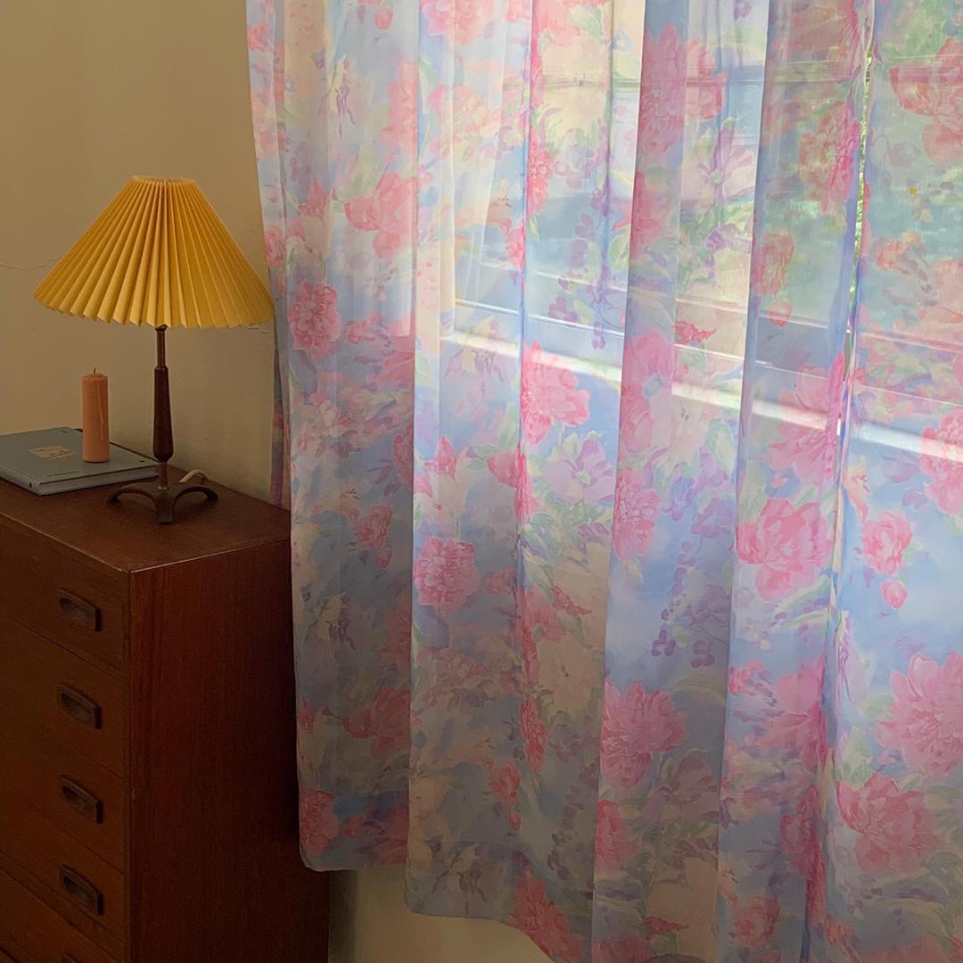 water color floral fabric