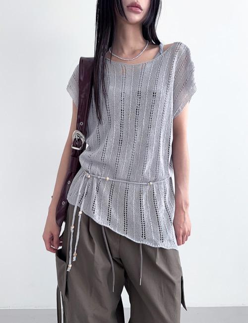 bohemian belt half knit