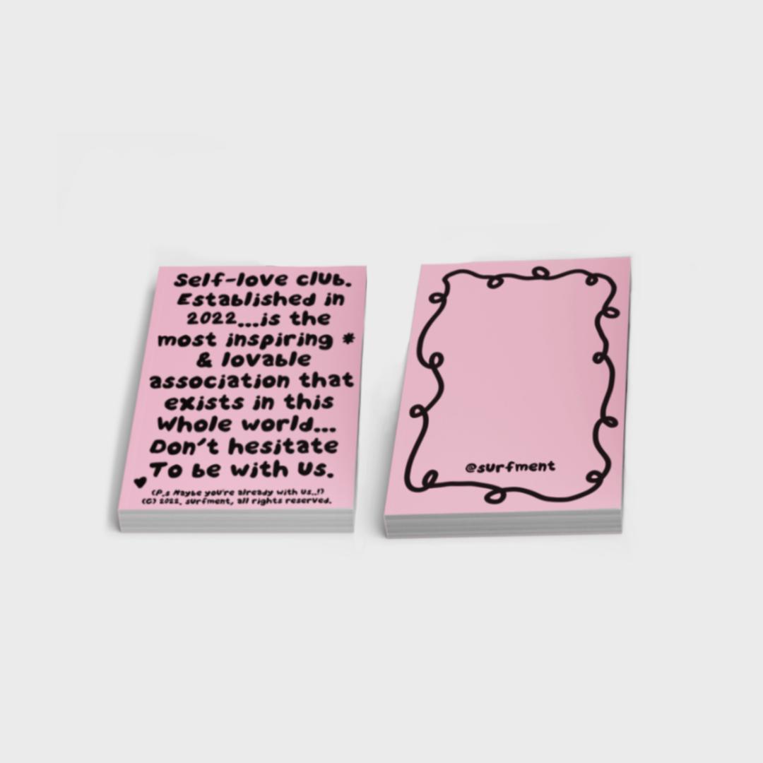 SELF-LOVE CLUB NOTE