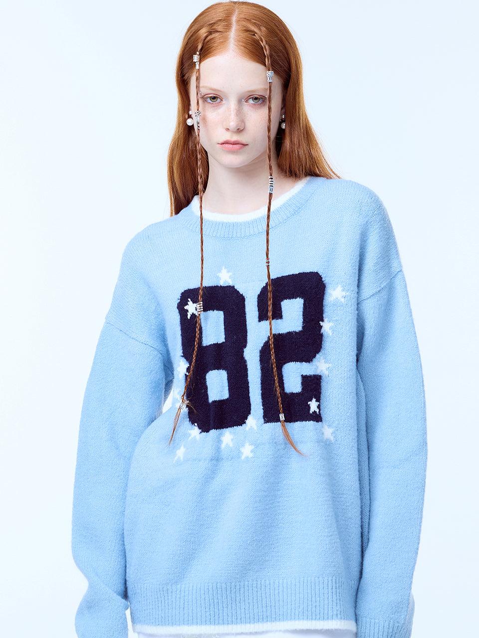 [LUV IS TRUE] FW 24 PA 82 KNIT(SKY BLUE) - SKY BLUE / ONE SIZE