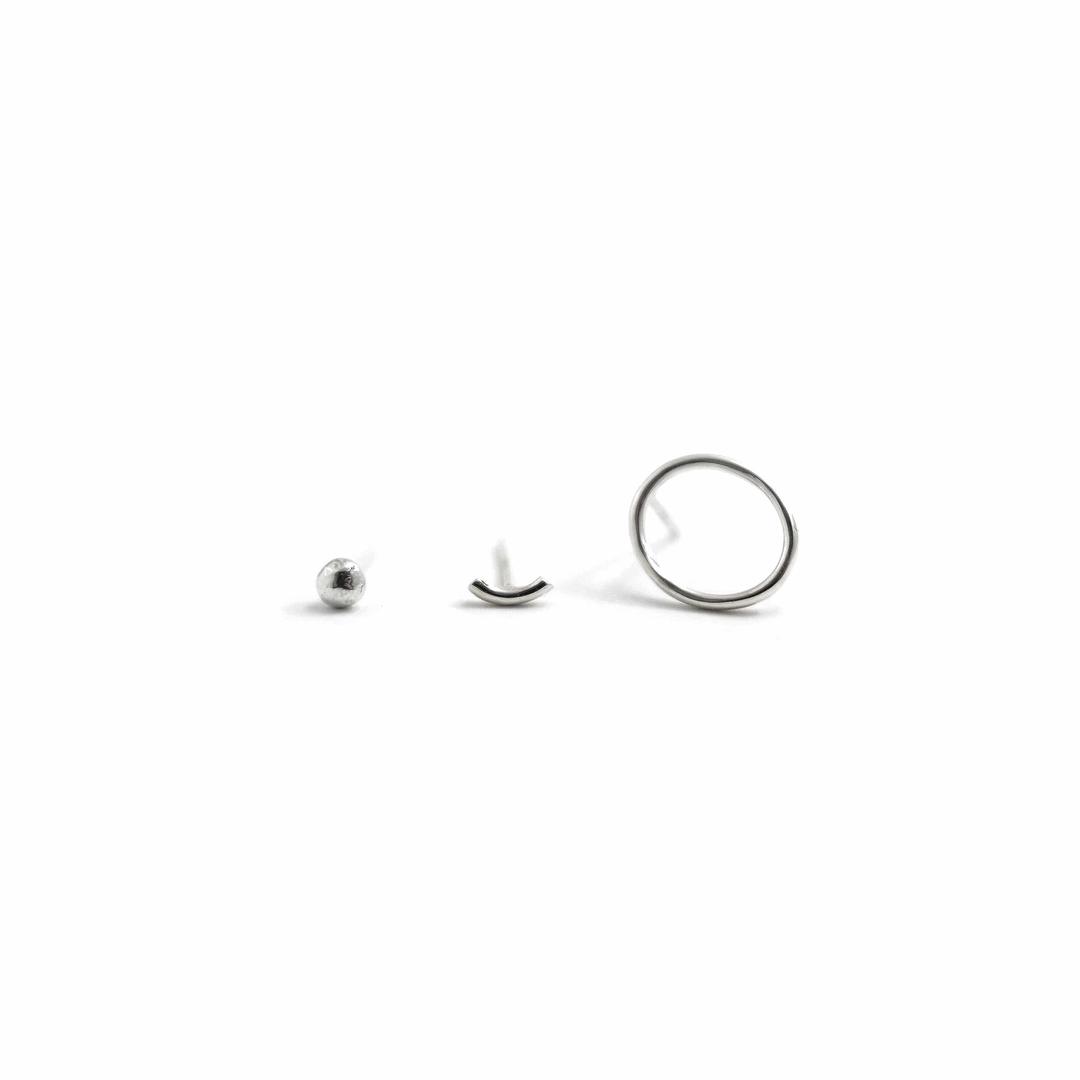 Round earring set