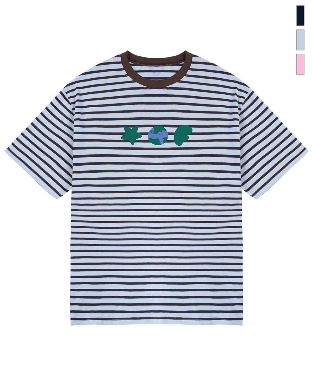 [UNISEX]TRIO 스트라이프 반팔티_3color