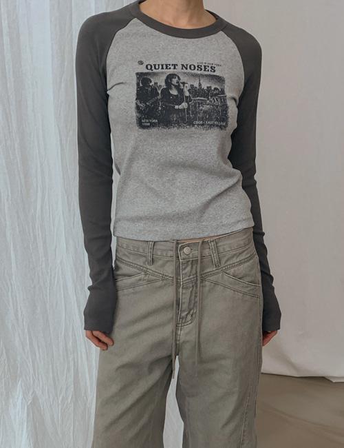 new york raglan tee