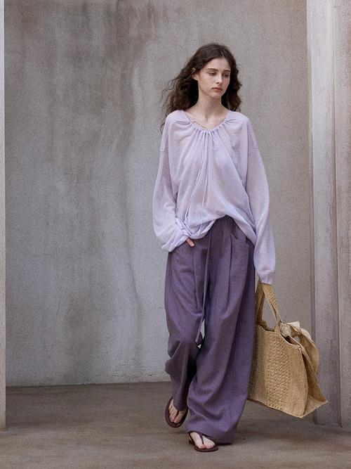 Antin 린넨 밴딩 팬츠