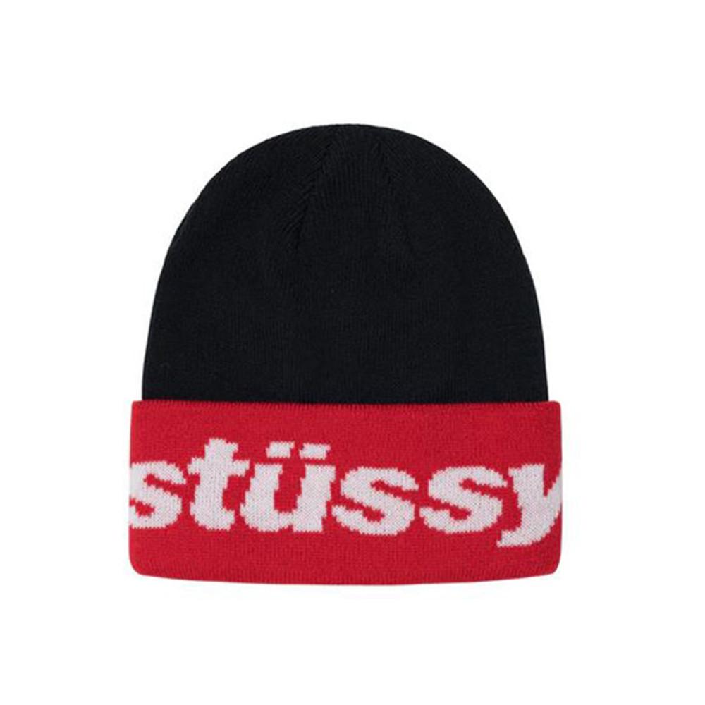 STUSSY HELVETICA JACQUARD BEANIE 헬베티카 자카드 비니