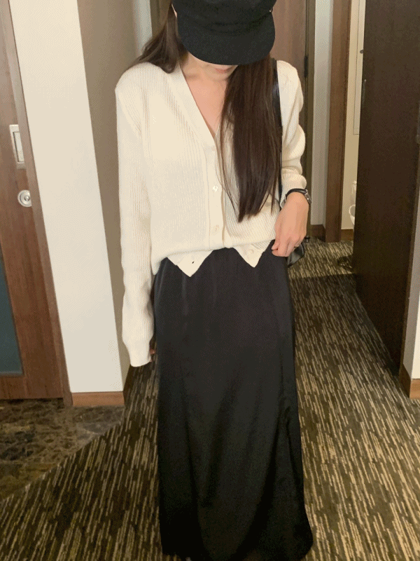 기하스 [일부익일발송] 데일리 소프트 울가디건 브이넥 니트 골지가디건(5color)