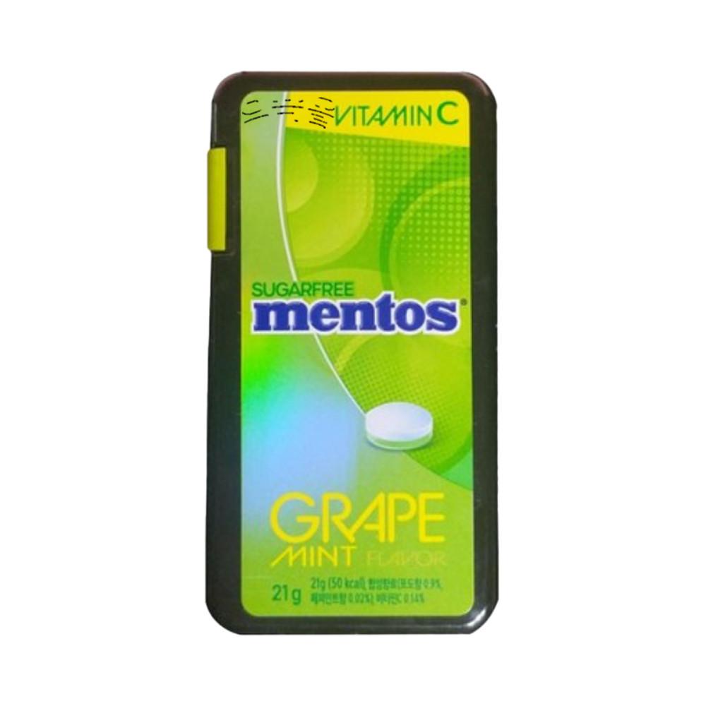 멘토스 후르트민트 그레이프향 21g [원산지:상세설명에 표시]