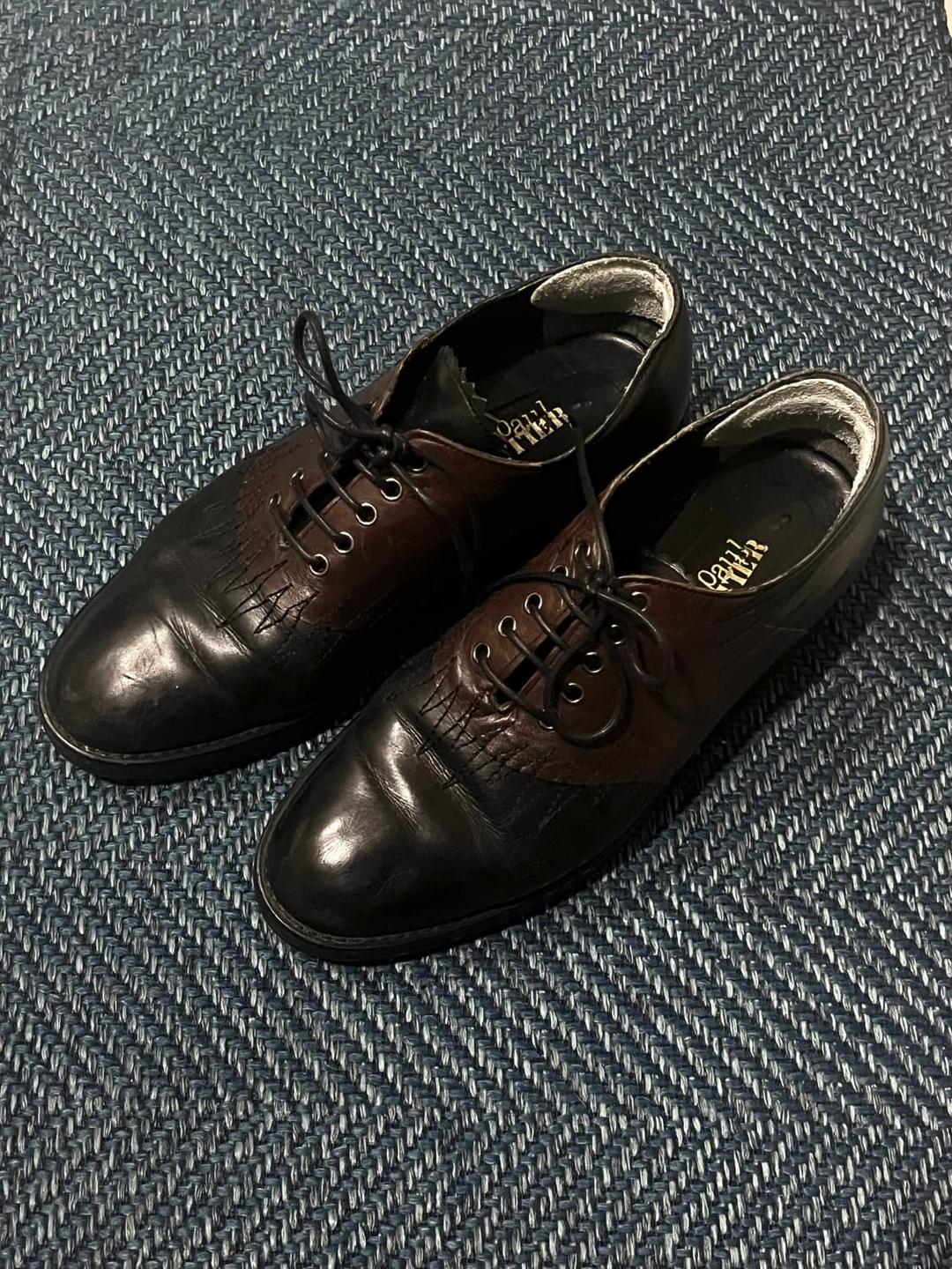 Jean paul gaultier leather lace-up shoes | 후루츠패밀리