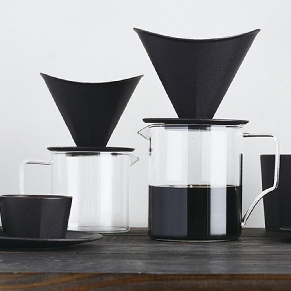 킨토 OCT 커피 드리퍼 저그 드립 블랙 화이트