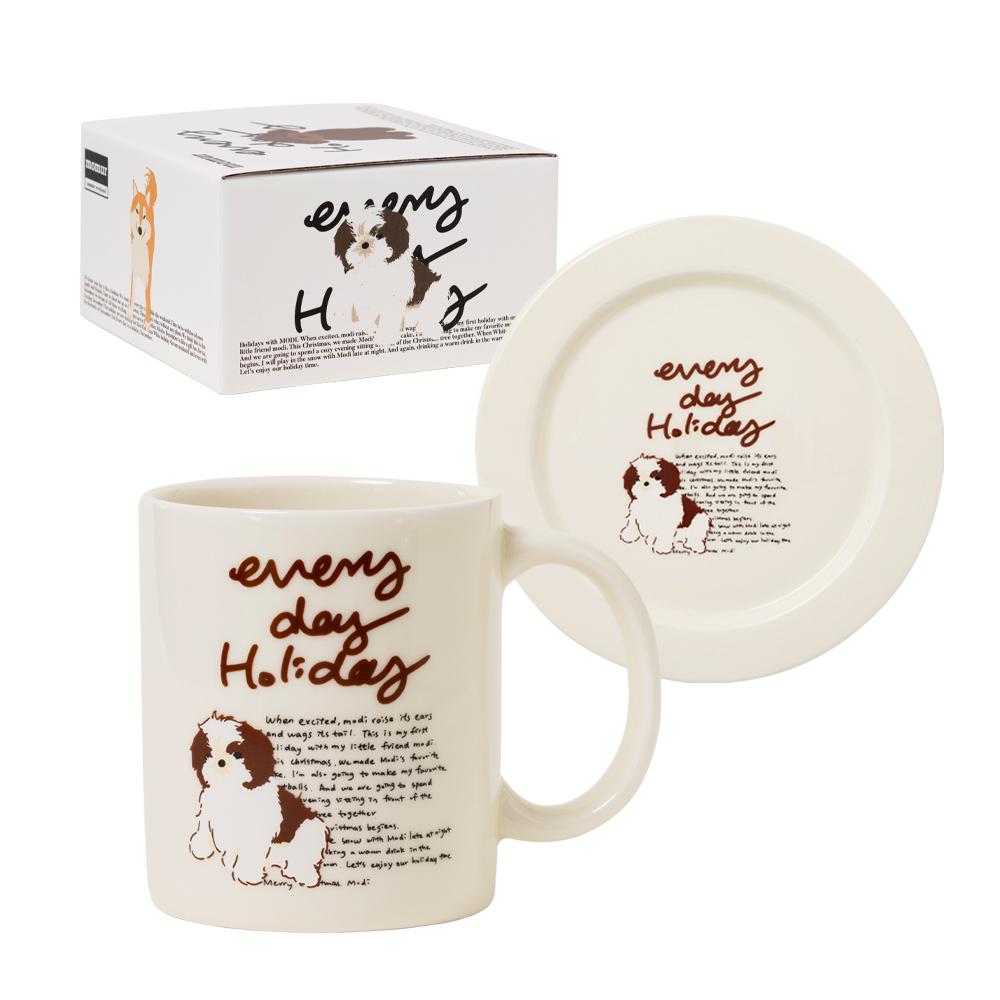 [ weekend 8 ] 시츄 머그&플레이트 기프트세트