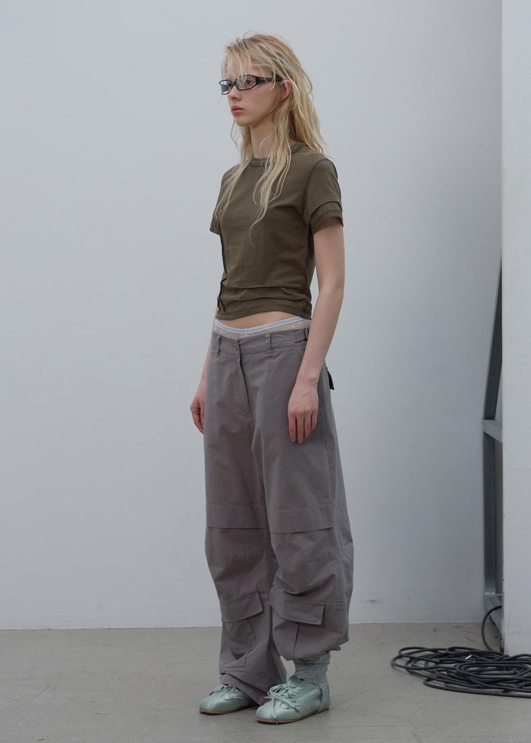 RAW SEAM TOP (KHAKI)