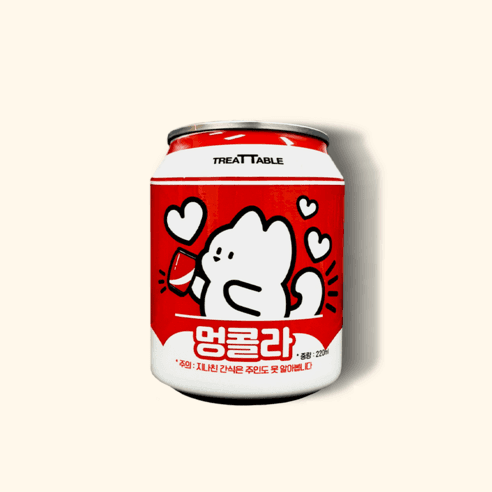 태레펫 멍콜라 220ml 강아지음료 강아지생일파티 강아지간식