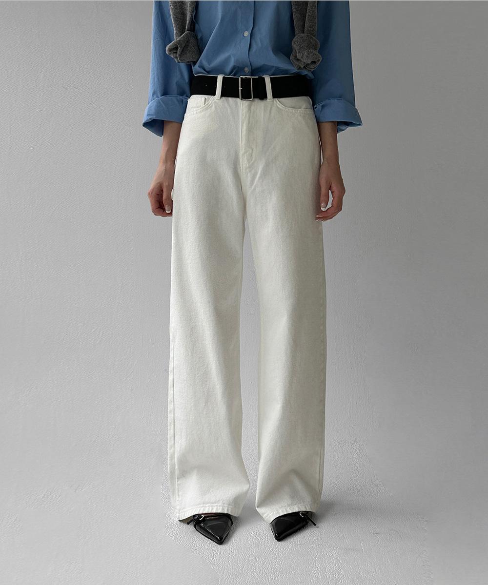 시몬 와이드 코튼 팬츠