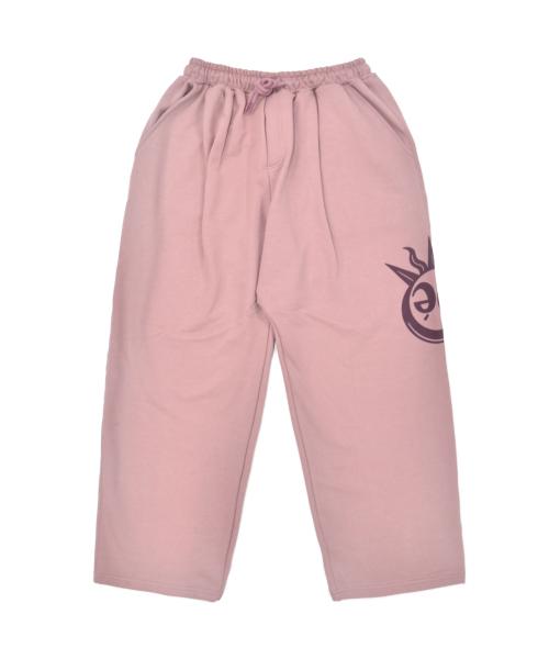 Sun Moon Logo Sweat Pants  [Pink]