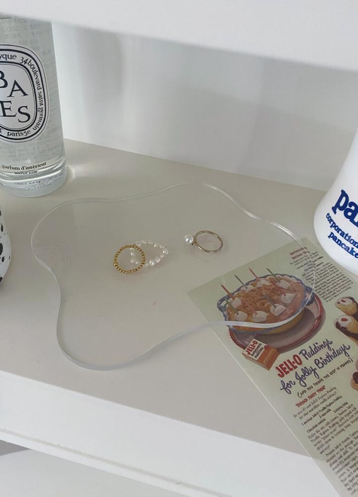 투명 아크릴 캔들 받침대 티코스터 인테리어 홈카페 소품