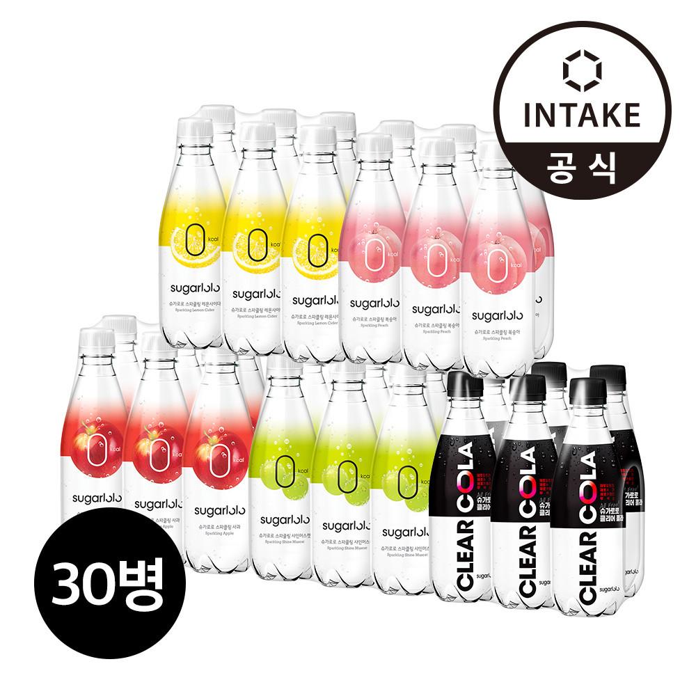 슈가로로 무설탕 제로탄산 5종 SET (총 30병) [원산지:상세설명에 표시]