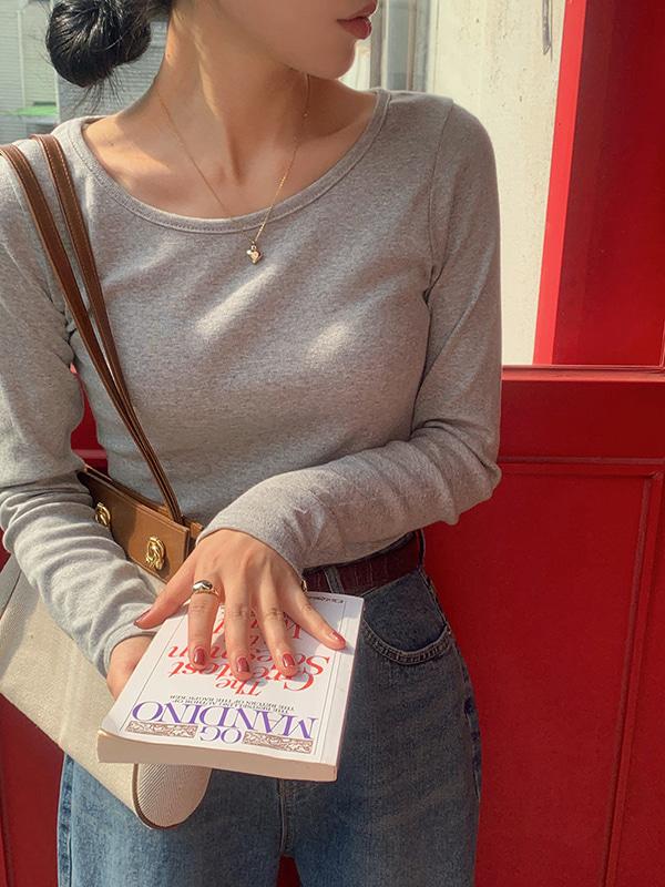 프렌치오브 [🔥재구매최고/2만장돌파]샌딩 파스텔 라운드넥 가을 베이직 긴팔 티셔츠(11color) 질좋은티셔츠/이너티셔츠/레이어드티