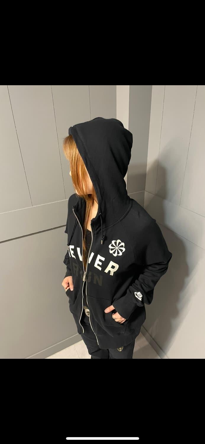 Nike cotton printing two-way hood zip up | 후루츠패밀리