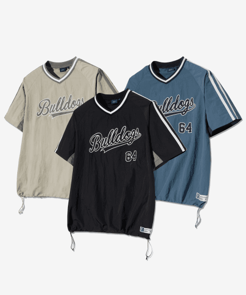 BASEBALL SHORT-SLEEVE NYLON T-SHIRT(3 colors)