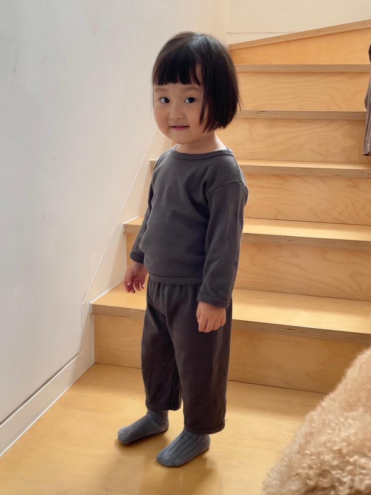 (7colour 베이비/키즈/주니어) 아일렛 코튼 루즈핏 아기실내복 아기내복 유아내복