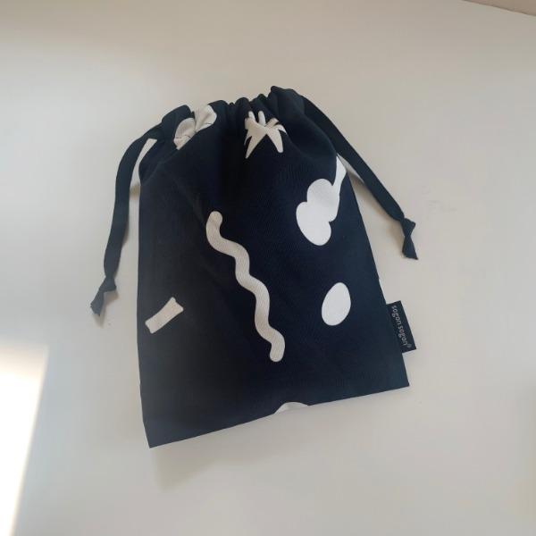 candy black string pouch m