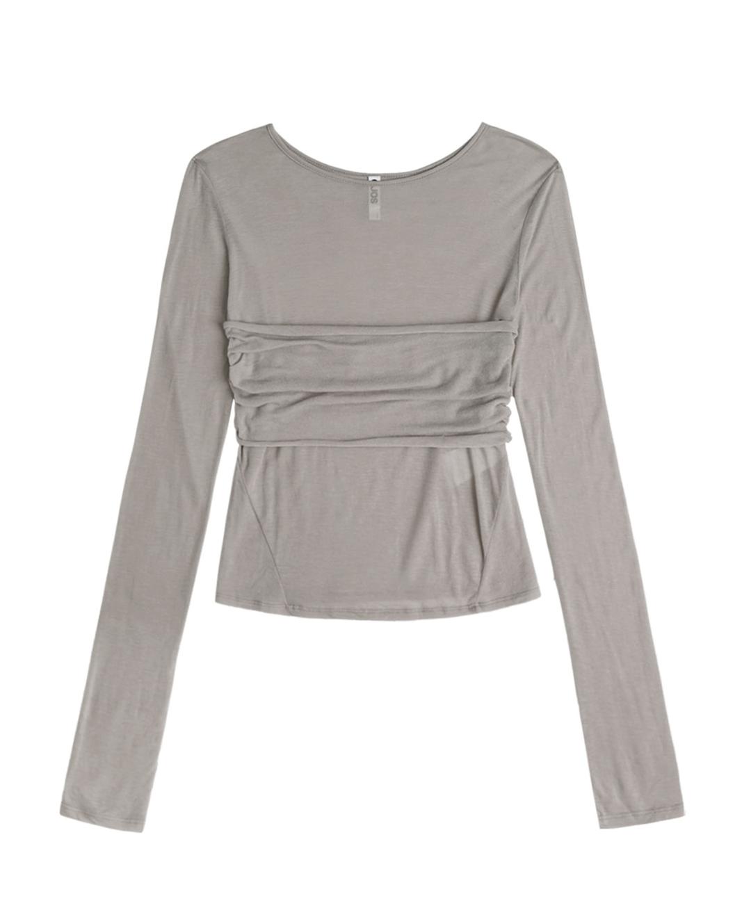 [PREVIEW] Tube Top Layered T-shirt / Grey