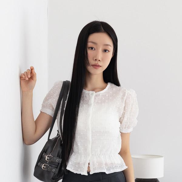 [3차 리오더] BANDED EMBROIDERY BLOUSE (2COLOR)