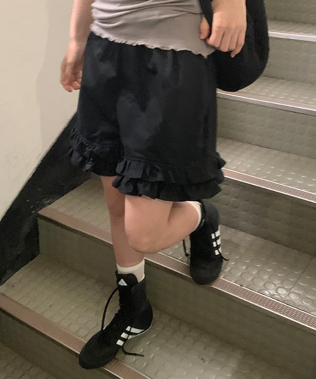 데일리쥬 카로나 프릴 코튼 숏팬츠