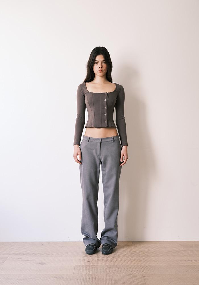 CLASSIC STRAIGHT PANTS GREY