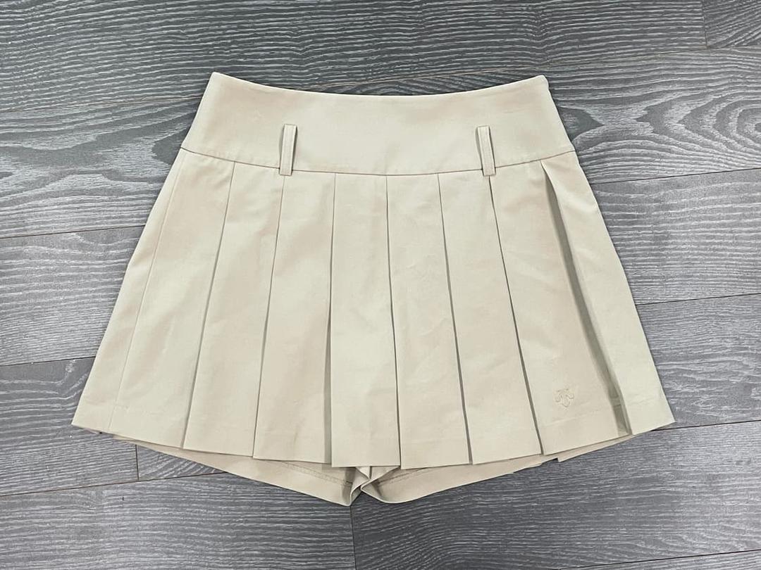 데상트 골프 플리츠 베이지 테니스스커트 치마바지 프레피 | 후루츠패밀리