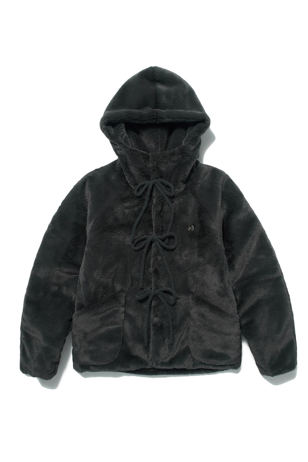 Teddy fur coat (Charcoal)