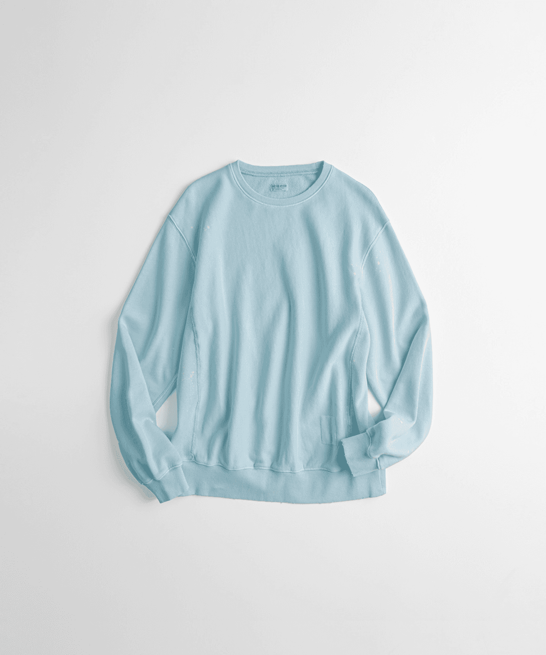 DISTRESSED REVERSEWEAVE SWEAT SHIRTS  "dust blue\"