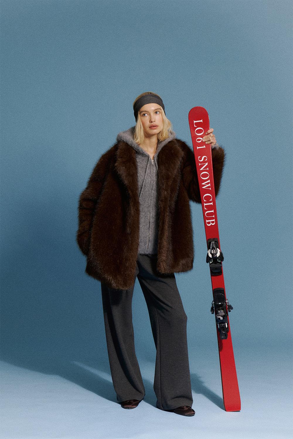 [2ND] Ria Fur Coat in Brown